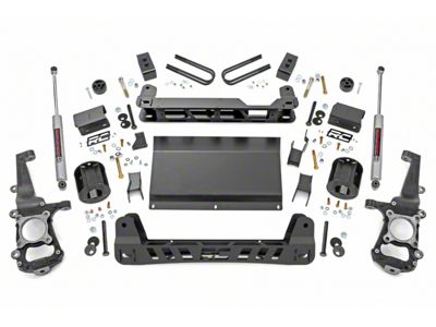 Rough Country Suspension 4-Inch Suspension Lift Kit with Premium N3 Shocks (21-25 F-150 Tremor)