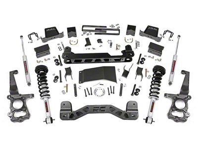 Rough Country 6-Inch Suspension Lift Kit with Lifted Struts and Premium N3 Shocks (15-20 4WD F-150 SuperCab, SuperCrew, Excluding Raptor)