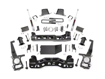 Rough Country 6-Inch Suspension Lift Kit with Premium N3 Shocks (09-10 4WD F-150)