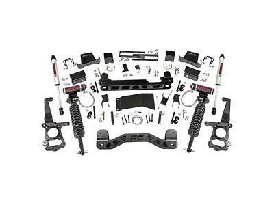 Rough Country 6-Inch Suspension Lift Kit with Vertex Adjustable Coil-Overs and V2 Monotube Shocks (15-20 4WD F-150 SuperCab, SuperCrew, Excluding Raptor)