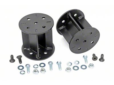 Rough Country 4-Inch Rear Air Spring Spacers (Universal; Some Adaptation May Be Required)