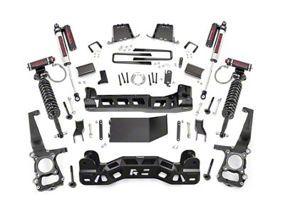 Rough Country 6-Inch Suspension Lift Kit with Vertex Adjustable Coil-Overs and Vertex Shocks (11-13 4WD F-150, Excluding Raptor)