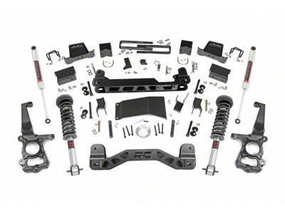 Rough Country 6-Inch Suspension Lift Kit with M1 Monotube Shocks (15-20 4WD F-150 SuperCab, SuperCrew, Excluding Raptor)