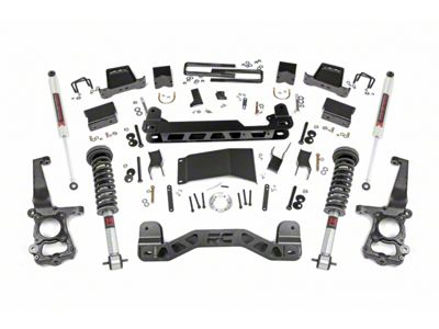 Rough Country 6-Inch Suspension Lift Kit with M1 Monotube Shocks (15-20 4WD F-150 SuperCab, SuperCrew, Excluding Raptor)