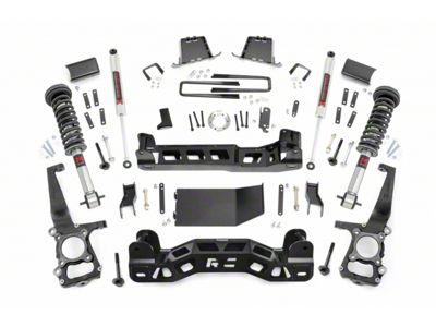 Rough Country 6-Inch Suspension Lift Kit with M1 Monotube Shocks (11-14 4WD F-150, Excluding Raptor)
