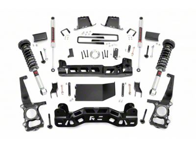 Rough Country 6-Inch Suspension Lift Kit with M1 Struts and M1 Rear Shocks (11-14 4WD F-150, Excluding Raptor)