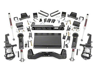 Rough Country Suspension 6-Inch Suspension Lift Kit with M1 Struts and Shocks (21-25 4WD F-150 SuperCab, SuperCrew w/o CCD System, Excluding Raptor & Tremor)