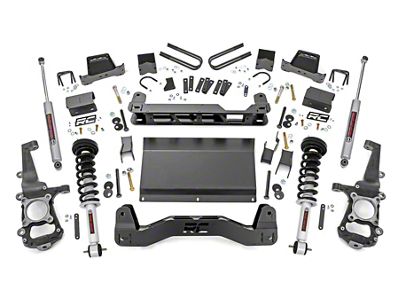 Rough Country 6-Inch Suspension Lift Kit with N3 Struts and Shocks (21-25 4WD F-150 SuperCab, SuperCrew w/o CCD System, Excluding Raptor & Tremor)