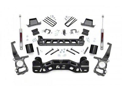Rough Country 6-Inch Suspension Lift Kit with Premium N3 Shocks (09-10 2WD F-150)