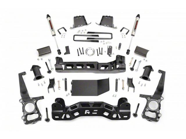 Rough Country 6-Inch Suspension Lift Kit with V2 Monotube Shocks (09-10 4WD F-150)