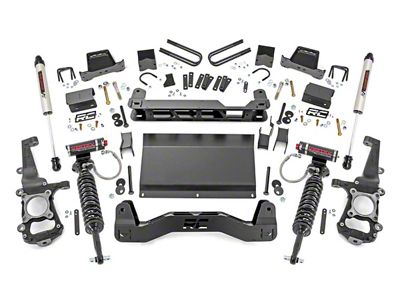 Rough Country Suspension 6-Inch Suspension Lift Kit with Vertex Adjustable Coil-Overs and Shocks (21-25 4WD F-150 SuperCab, SuperCrew w/o CCD System, Excluding Raptor & Tremor)