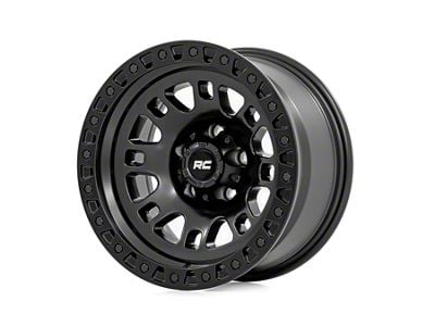 Rough Country 82 Series Semi Gloss Black 6-Lug Wheel; 17x9; -12mm Offset (21-25 F-150)