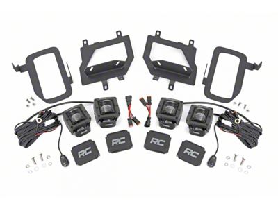 Rough Country Black Series LED Fog Light Kit; SAE Beam (15-17 F-150, Excluding Raptor)