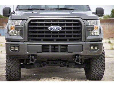 Rough Country Black Series LED Fog Light Kit; Spot/Flood Beam (15-17 F-150, Excluding Raptor)