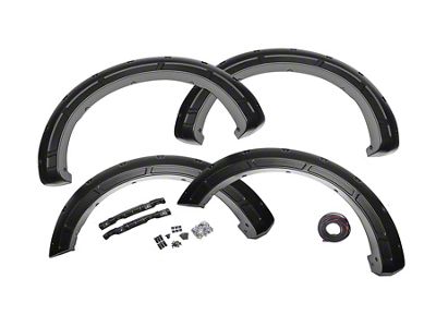 Rough Country Defender Fender Flares; Agate Black (15-20 F-150, Excluding Raptor)