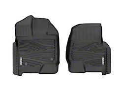 Rough Country Flex-Fit Front Floor Mats; Black (15-25 F-150)