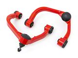 Rough Country Suspension Forged Upper Control Arms for 2.50 to 3.50-Inch Lift; Red (09-20 4WD F-150, Excluding Raptor)