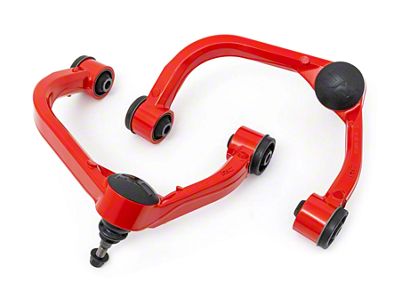 Rough Country Forged Upper Control Arms for 2.50 to 3.50-Inch Lift; Red (09-20 4WD F-150, Excluding Raptor)