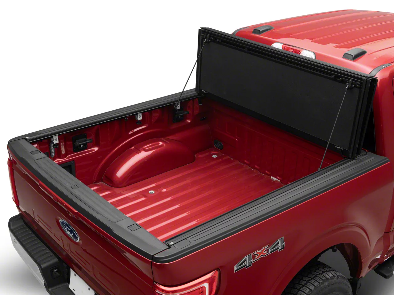 Rough Country Hard Tri-Fold Flip-Up Tonneau Cover (21-24 F-150 w/ 5-1/2-Foot Bed)