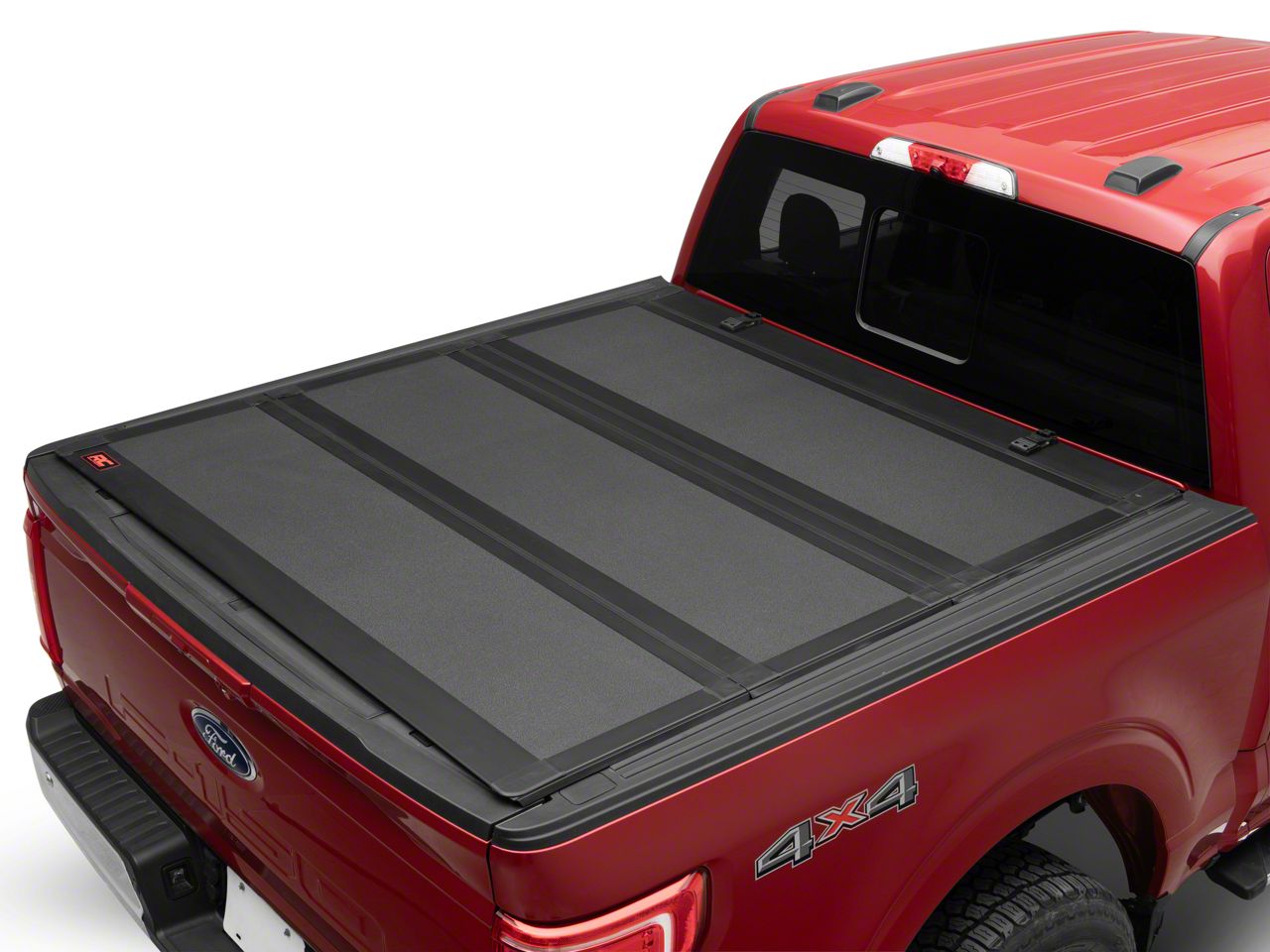 thumbnail interactive-video image 1 of Rough Country Hard Flip-Up Truck Bed Tonneau Cover For Ford F-150 (2015 1 of 10