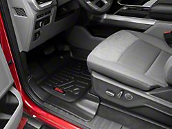 Rough Country Heavy Duty Front and Rear Floor Mats; Black (15-23 F-150 SuperCrew w/ Front Bucket Seats & Rear Under Seat Storage)