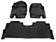 Rough Country Heavy Duty Front and Rear Floor Mats; Black (15-24 F-150 SuperCrew w/ Front Bucket Seats & Rear Under Seat Storage)