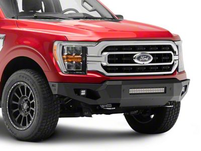 Rough Country High Clearance Front Bumper with LED Lights and Skid Plate (21-23 F-150, Excluding Raptor)