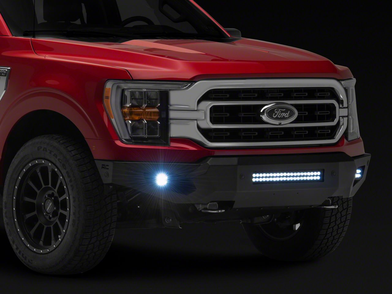Rough Country F-150 High Clearance Front Bumper with LED Lights and