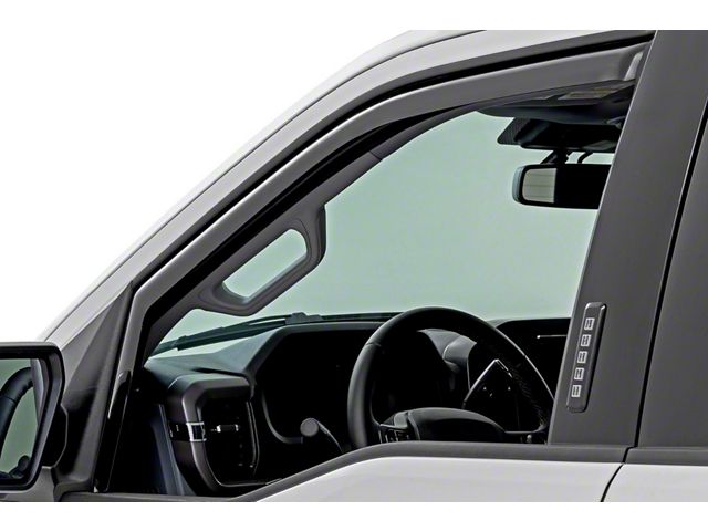 F150 Side Rear Window Deflector Rough Country F-150 In Channel Rain Guard Side Window Deflectors; Front ...
