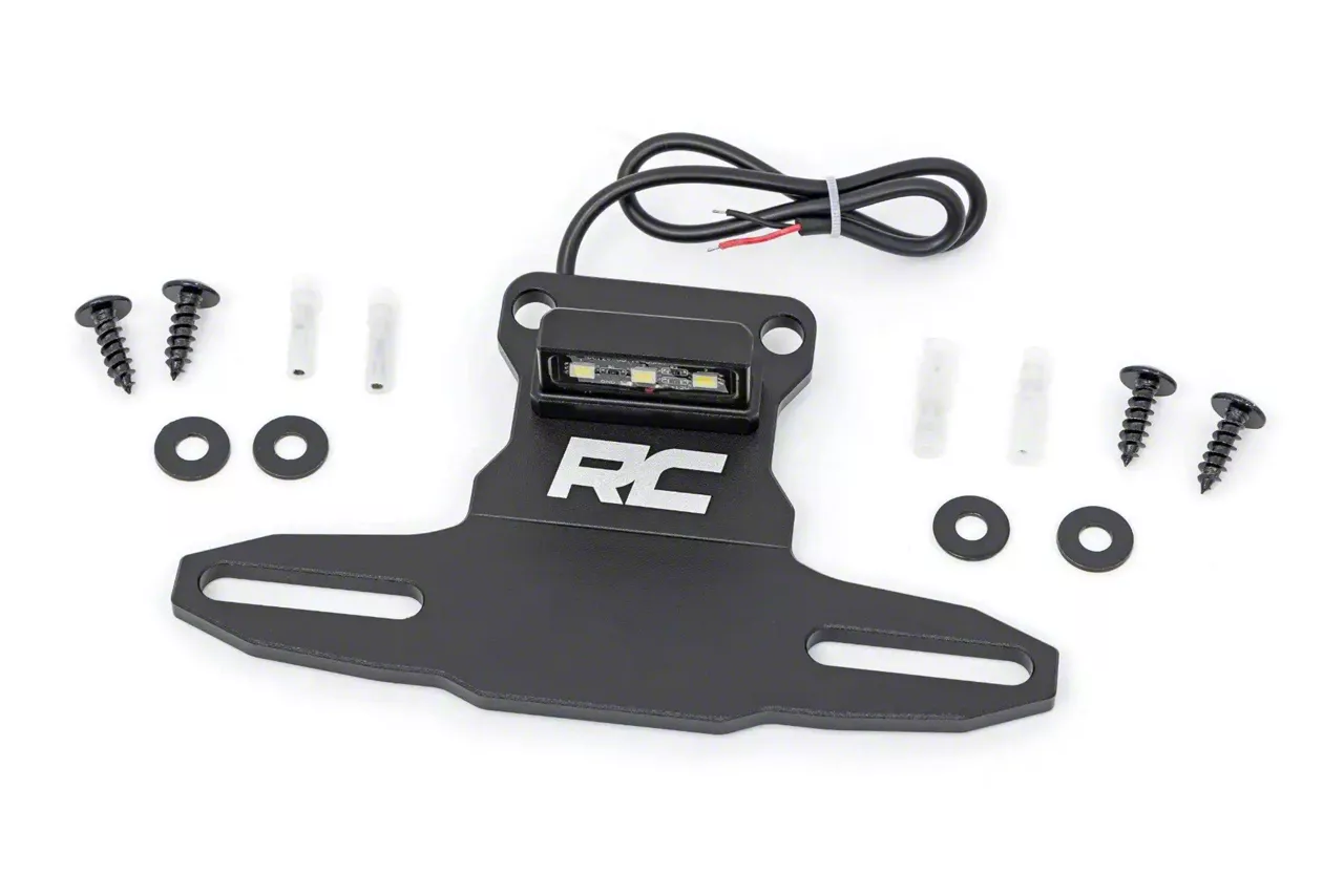 Rough Country LED License Plate Light and Bracket (Universal; Some Adaptation May Be Required)