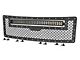 Rough Country Mesh Upper Grille Insert with 30-Inch Black Series Amber DRL LED Light Bar; Black (09-14 F-150, Excluding Raptor)