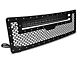 Rough Country Mesh Upper Grille Insert with 30-Inch Black Series Cool White DRL LED Light Bar; Black (09-14 F-150, Excluding Raptor)
