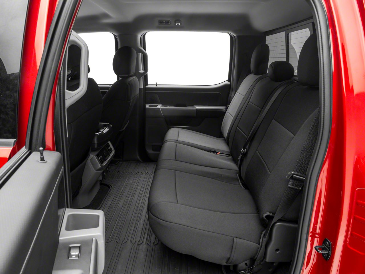Rough Country F150 Neoprene Front and Rear Seat Covers; Black 91018 (1525 F150 SuperCrew XL