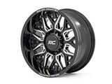 Rough Country 86 Series Gloss Black Milled 6-Lug Wheel; 20x10; -19mm Offset (21-26 F-150)