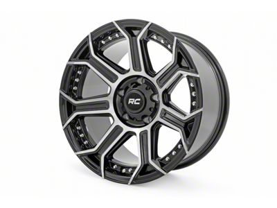 Rough Country 89 Series Black Machined Gun Metal 6-Lug Wheel; 17x9; -12mm Offset (09-14 F-150)