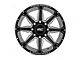 Rough Country 91 Series Gloss Black Milled 6-Lug Wheel; 20x12; -44mm Offset (21-24 F-150)