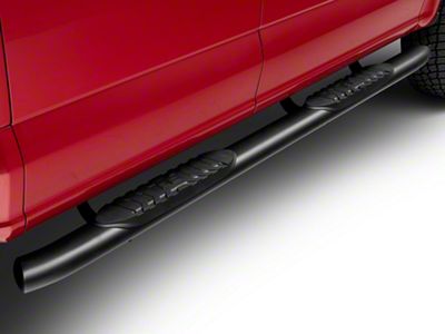 Rough Country Oval Nerf Side Step Bars; Black (15-23 F-150 SuperCrew)
