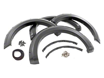 Rough Country Pocket Fender Flares; Carbonized Gray (21-25 F-150, Excluding Raptor)