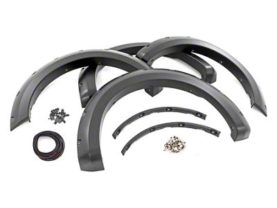 Rough Country Pocket Fender Flares; Race Red (21-25 F-150, Excluding Raptor)