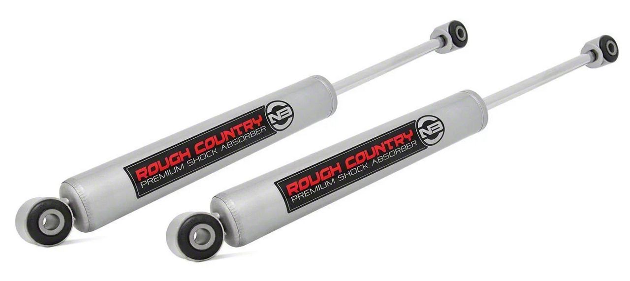 Rough Country Front N3 Non-Adjustable Shocks – Pair For Ford F-150, Premium Nitrogen Charged, 12.1" Collapsed