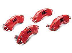 Rough Country Brake Caliper Covers; Red; Front and Rear (21-25 F-150)