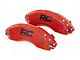Rough Country Brake Caliper Covers; Red; Front and Rear (12-14 F-150)