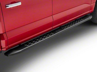 Rough Country RPT2 Running Boards; Matte Black (15-23 F-150 SuperCrew)