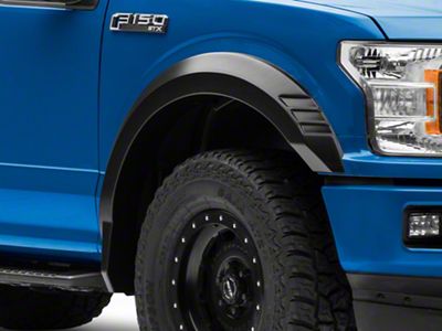 Rough Country SF1 Fender Flares; Flat Black (18-20 F-150, Excluding Raptor)