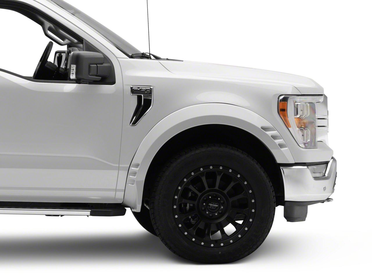 Rough Country Offroad F-150 SF1 Fender Flares; Space White F