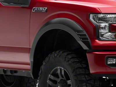 Rough Country SF1 Fender Flares; Flat Black (15-17 F-150, Excluding Raptor)