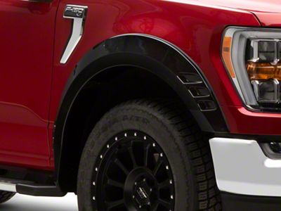 Rough Country SF1 Fender Flares; Gloss Black (21-25 F-150, Excluding Raptor)