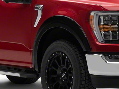 Rough Country Sport Fender Flares; Gloss Black (21-23 F-150, Excluding Raptor)