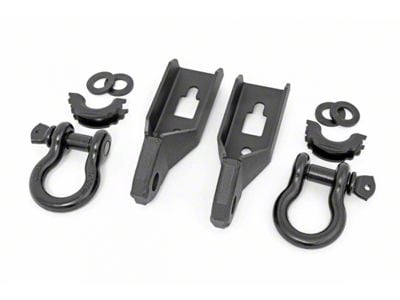Rough Country Tow Hook to Shackle Conversion Kit with D-Rings and Rubber Isolators (09-24 F-150)