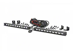 Rough Country 10-Inch Black Series Slimline LED Light Bars; Flood Beam (Universal; Some Adaptation May Be Required)